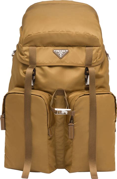 brown prada backpack|Prada nylon backpack large.